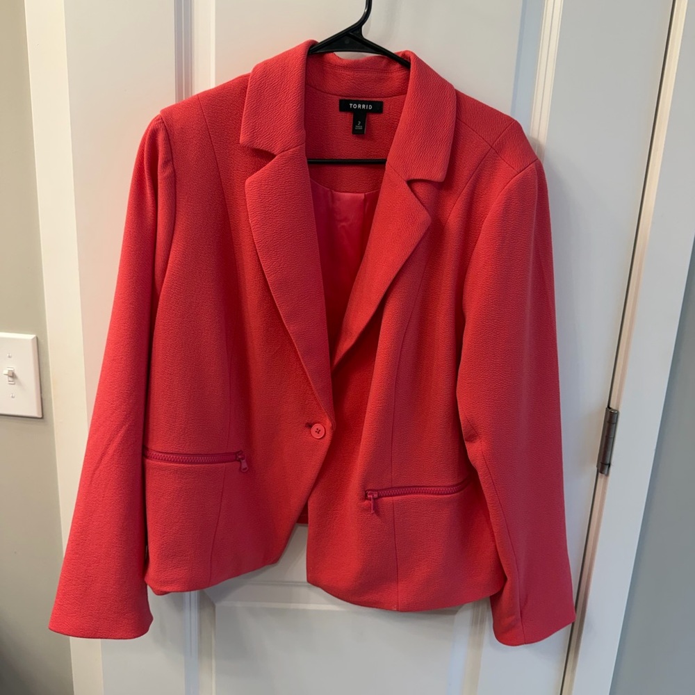 Torrid Vibrant Pink Blazer